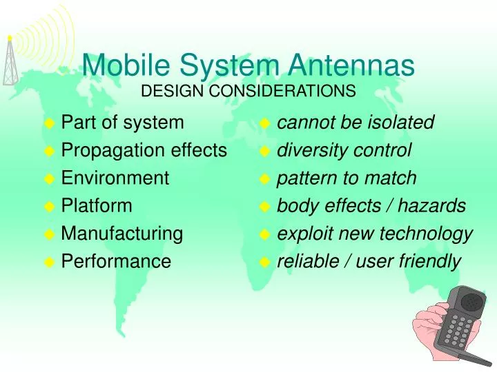 mobile system antennas