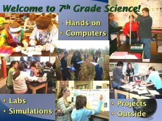 Welcome to 7 th Grade Science!