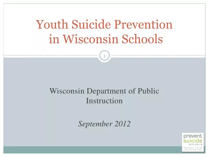 youth suicide prevention in wisconsin schools
