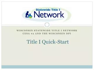 Title I “Quick Start”