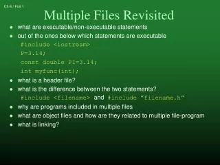 what are executable/non-executable statements
