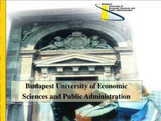 Budapest University of Economic Sciences and Public Administration