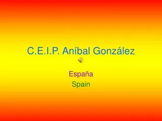 C.E.I.P. Aníbal González