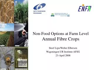 Non-Food Options at Farm Level Annual Fibre Crops