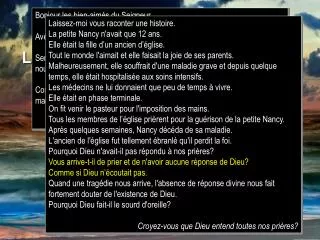le silence de dieu