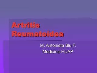 artritis reumato dea