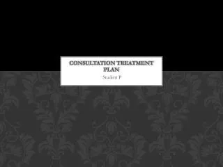 Consultation Treatment Plan