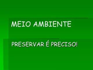 meio ambiente