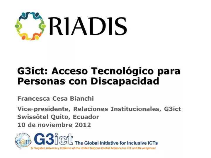 g3ict acceso tecnol gico para personas con discapacidad