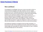 Para o professor: - slide 1
