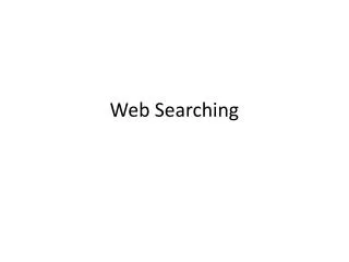 Web Searching