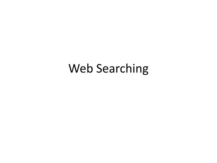 web searching