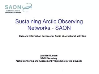 Sustaining Arctic Observing Networks - SAON