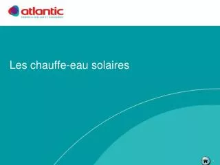 les chauffe eau solaires