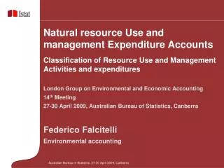 London Group on Environmental and Economic Accounting 14 th Meeting