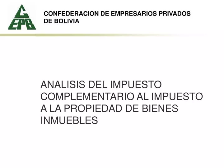 confederacion de empresarios privados de bolivia