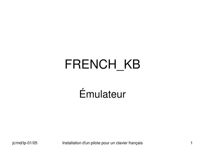 french kb