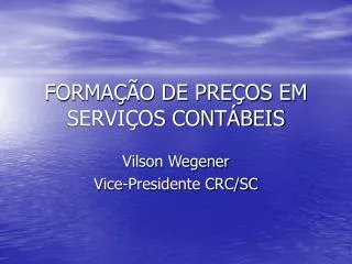 forma o de pre os em servi os cont beis