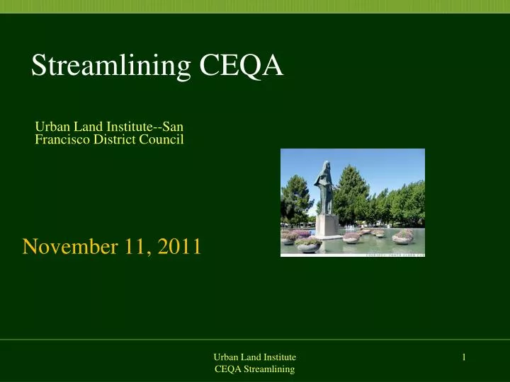streamlining ceqa
