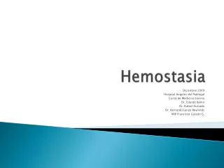 hemostasia