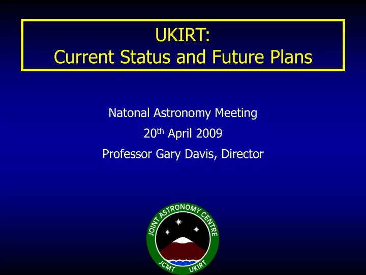 ukirt current status and future plans