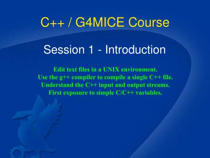 c g4mice course