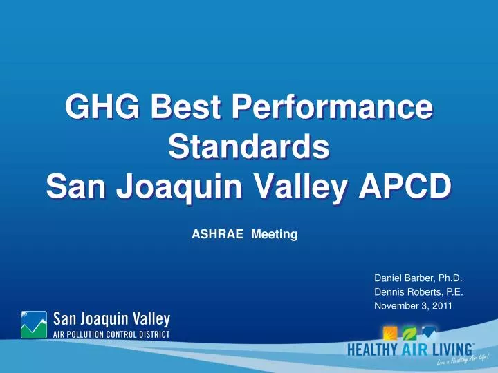 ghg best performance standards san joaquin valley apcd