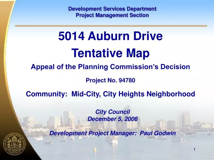 city council december 5 2006 development project manager paul godwin