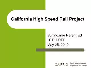 California High Speed Rail Project