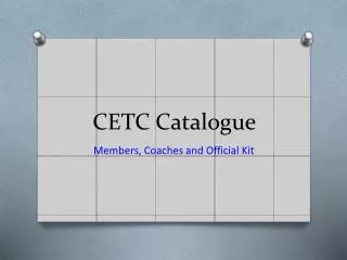 CETC Catalogue
