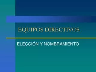 equipos directivos