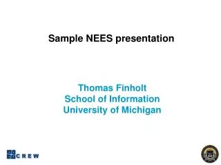 Sample NEES presentation