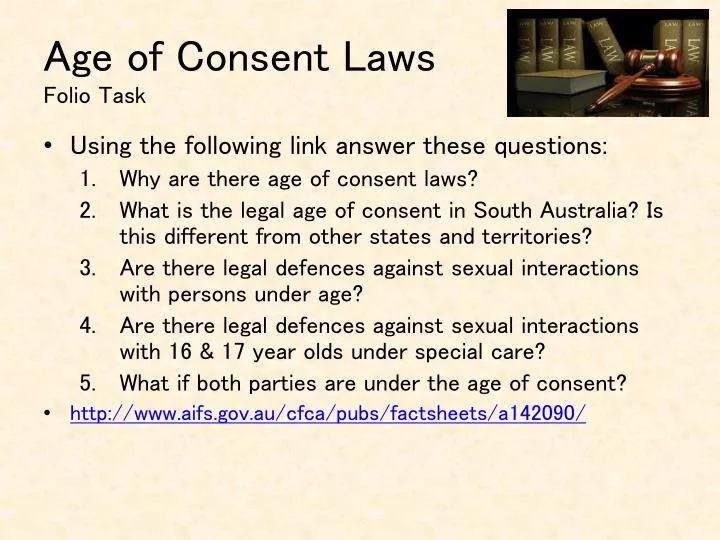 age of consent laws folio task