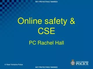 Online safety &amp; CSE