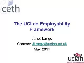 The UCLan Employability Framework