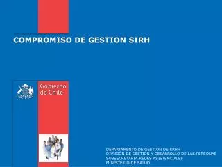compromiso de gestion sirh