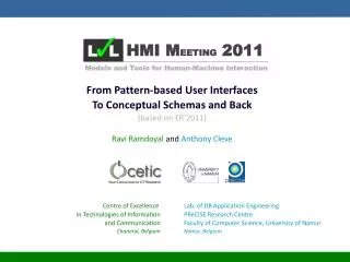 From Pattern-based User Interfaces To Conceptual Schemas and Back