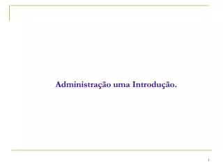 administra o uma introdu o