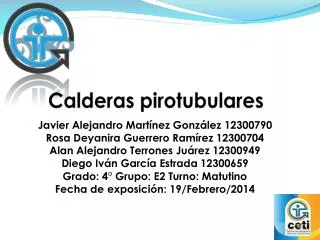 calderas pirotubulares