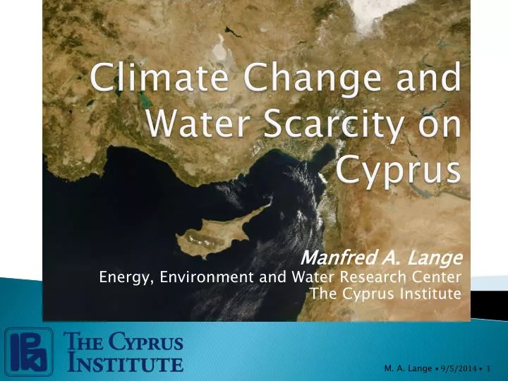 climate change and water scarcity on cyprus