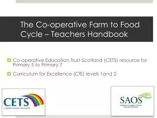 The Co-operative Farm to Food Cycle – Teachers Handbook