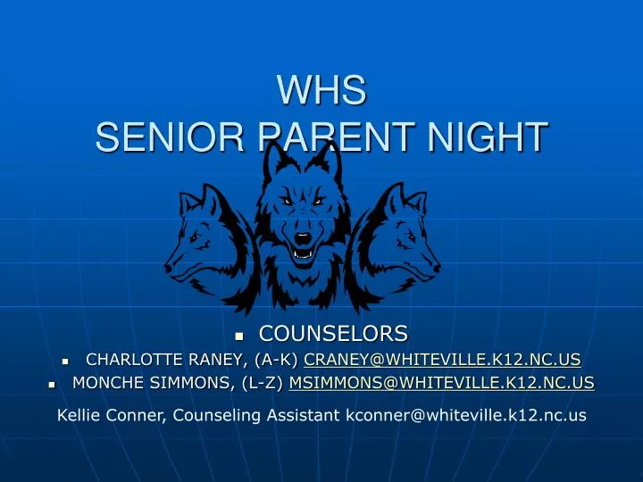 whs senior parent night