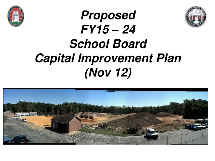 proposed fy15 24 school board capital improvement plan nov 12