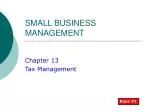 SMALL BUSINESS MANAGEMENT - slide 1