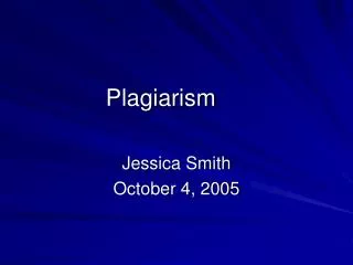 Plagiarism