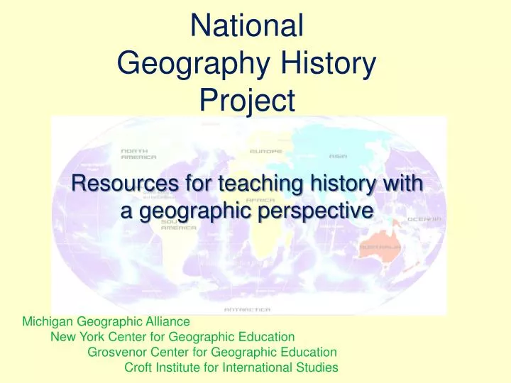 national geography history project