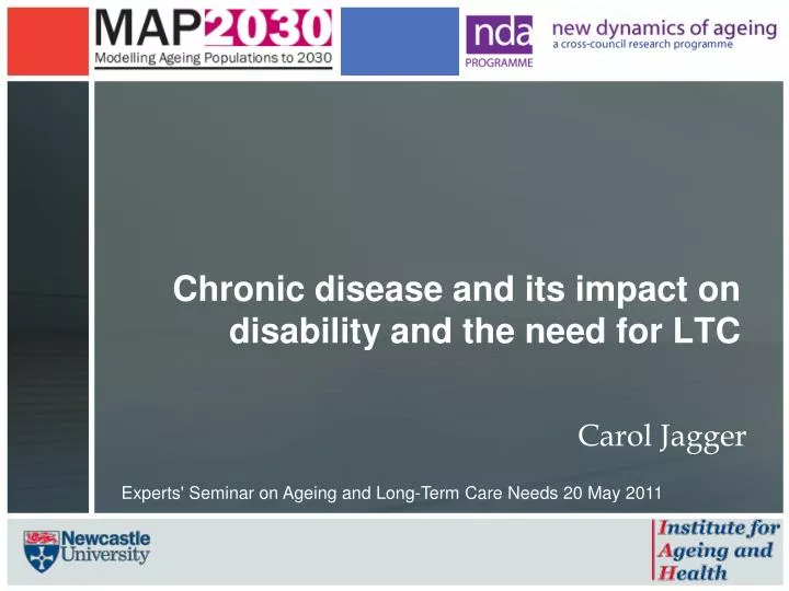 chronic disease and its impact on disability and the need for ltc