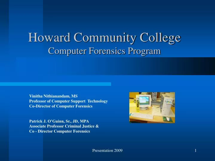 howard community college computer forensics program