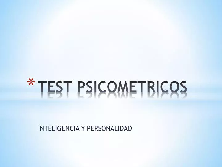test psicometricos
