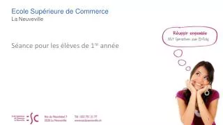 s ance pour les l ves de 1 re ann e
